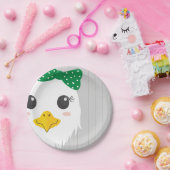 ベビーガールイーグルグリーンベビーシャワー紙プレート ペーパープレート (パーティー)