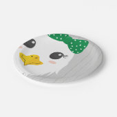 ベビーガールイーグルグリーンベビーシャワー紙プレート ペーパープレート (アングル)