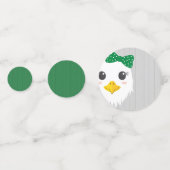 ベビーガールイーグルグリーンベビーシャワー コンフェッティ (裏面)