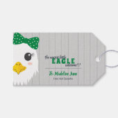 ベビーガールイーグルグリーン ギフトタグ (正面(横))