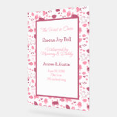 ベビーガールウェルカムサイン アクリルサイン (傾斜)