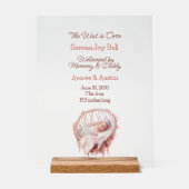 ベビーガールウェルカムサイン アクリルサイン (正面)