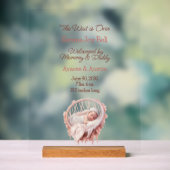 ベビーガールウェルカムサイン アクリルサイン (ニュートラル)