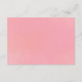 ベビーガールウォーター色ピンクボウフローラ エンクロージャーカード (裏面)