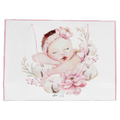 ベビーガールウォーター色 ラージペーパーバッグ (裏面)