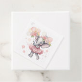 ベビーガールエレファントメッセージカード フェイバータグ (インサイチュ)