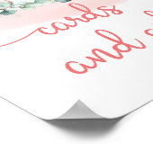 ベビーガールエレファントユーカリプタスカードとギフトサイン ポスター (角)