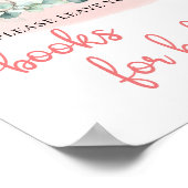 ベビーガールエレファントユーカリプタスベビー ポスター (角)