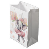 ベビーガールエレファント抱き枕 ミディアムペーパーバッグ (正面アングル)