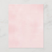 ベビーガールエレファント1st誕生日タイムカプセルカード (裏面)