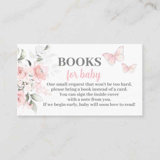 ベビーガールエンクロージャカード用バタフライブック エンクロージャーカード (正面)