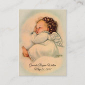 ベビーガールエンジェルバプティスマル記念神聖カード 名刺 (正面)