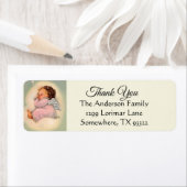 ベビーガールエンジェル宗教感謝 ラベル (インサイチュ)