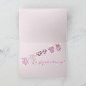 ベビーガールオランダおめでとう カード (内部)