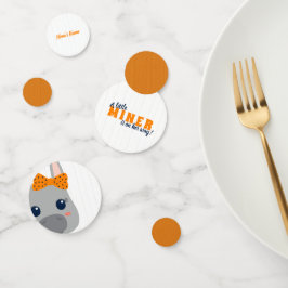 ベビーガールオレンジロンドンキーベビーシャワー コンフェッティ