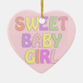 ベビーガールオーナメント セラミックオーナメント (正面)