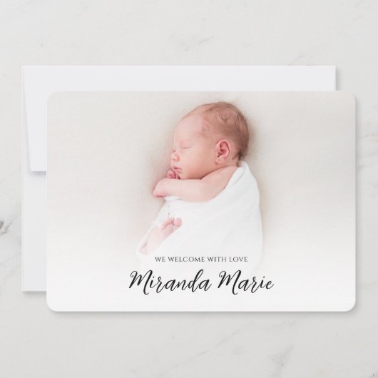 ベビーガールオーバーレイ文字生まれたばかりの写真フローラピンク (正面)