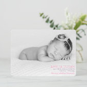 ベビーガールカスタムの写真とピンクのパターンのバック (スタンド正面)