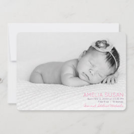 ベビーガールカスタムの写真とピンクのパターンのバック