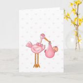 ベビーガールカード カード (黄色い花)