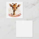 ベビーガールカード ノートカード (正面/裏面)