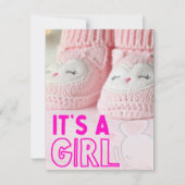 ベビーガールカード、ベビーシャワー シーズンカード (正面)