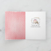 ベビーガールキルトと人形 カード (内部)