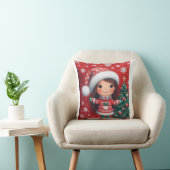ベビーガールクリスマデザイン枕 クッション (椅子)
