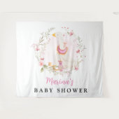 ベビーガールグースエクストララージ背景タペストリー タペストリー (正面(横))