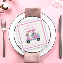 ベビーガールゴルフ象&モンキーシャワー