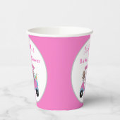 ベビーガールゴルフ象&モンキーシャワー 紙コップ (左)