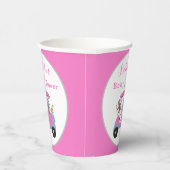 ベビーガールゴルフ象&モンキーシャワー 紙コップ (右)