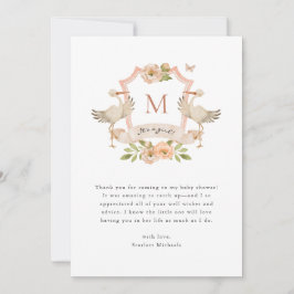 ベビーガールサンキューカード サンキューカード