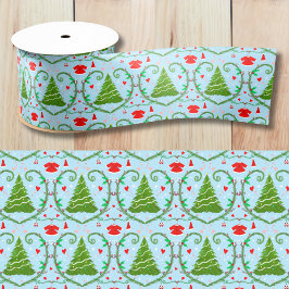 ベビーガールサンタ衣装ベビーシャワーパターン サテンリボン