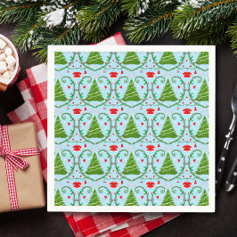 ベビーガールサンタ衣装ベビーシャワーパターン スタンダードカクテルナプキン