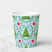 ベビーガールサンタ衣装ベビーシャワーパターン 紙コップ (裏面)