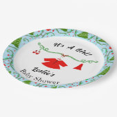 ベビーガールサンタ衣装ベビーシャワー ペーパープレート (アングル)