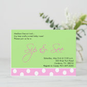 ベビーガールシップアンドシー招待状 招待状 (スタンド正面)