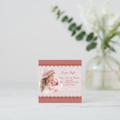 ベビーガールシャワーおむつラッフルチケットへようこそ エンクロージャーカード (スタンド正面)