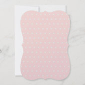 ベビーガールシャワーウッドランドアニマルズボホディアーフローラ 招待状 (裏面)