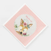 ベビーガールシャワーウッドランドアニマルボウホディアフラワー (コーナー)