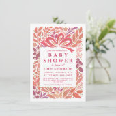 ベビーガールシャワーギフト 招待状 (スタンド正面)