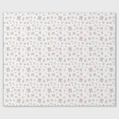 ベビーガールシャワーストークキャリッジボトルSoother ラッピングペーパー (フラット)