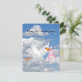 ベビーガールシャワーストークデリバリー 招待状 (スタンド正面)