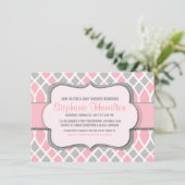 ベビーガールシャワートレリスモザイク 招待状 (スタンド正面)