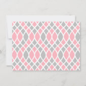 ベビーガールシャワートレリスモザイク 招待状 (裏面)