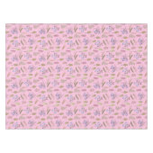 ベビーガールシャワーフローラガーデンボタニカルデコール テーブルクロス (正面(横))