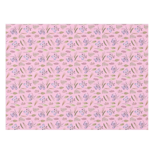 ベビーガールシャワーフローラガーデンボタニカルデコール テーブルクロス (正面(横))