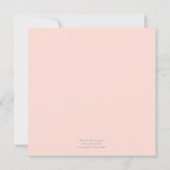 ベビーガールシャワーリトルディアアントラーバラスクエア 招待状 (裏面)