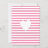 ベビーガールシャワーロッキングホース招待状 招待状 (裏面)